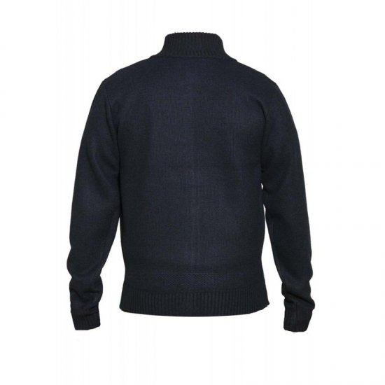 D555 Braxton Sweater Navy - Trøjer og hættetrøjer - Trøjer og Hættetrøjer i store størrelser - 2XL-14XL