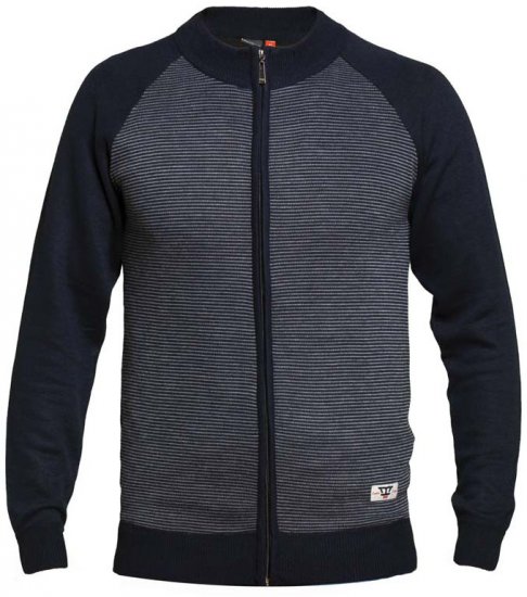 D555 Tanner Sweater Navy - Trøjer og hættetrøjer - Trøjer og Hættetrøjer i store størrelser - 2XL-14XL
