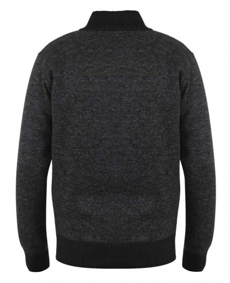 D555 Cavendish Black Jumper With Bonded Fleece Lining And Pocket - Trøjer og hættetrøjer - Trøjer og Hættetrøjer i store størrelser - 2XL-14XL
