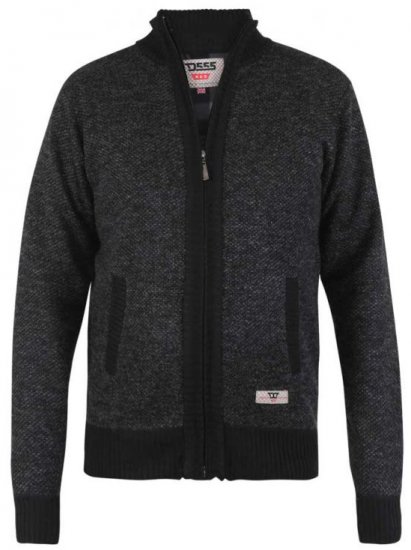 D555 Cavendish Black Jumper With Bonded Fleece Lining And Pocket - Trøjer og hættetrøjer - Trøjer og Hættetrøjer i store størrelser - 2XL-14XL