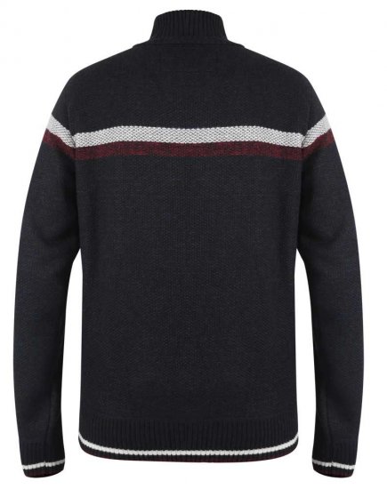 D555 Dennington Navy Jumper With Bonded Fleece Lining And Pocket - Trøjer og hættetrøjer - Trøjer og Hættetrøjer i store størrelser - 2XL-14XL