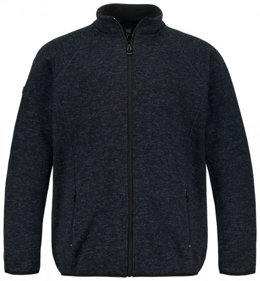 Jay-Pi 802394 Strikket fleecejakke Mørkeblå - Jakker - Jakker i store størrelser, 2XL- 12XL