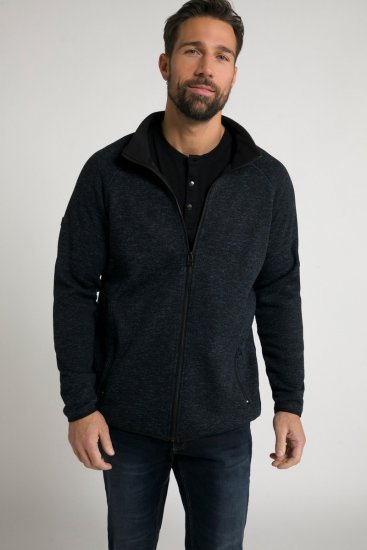 Jay-Pi 802394 Strikket fleecejakke Mørkeblå - Jakker - Jakker i store størrelser, 2XL- 12XL