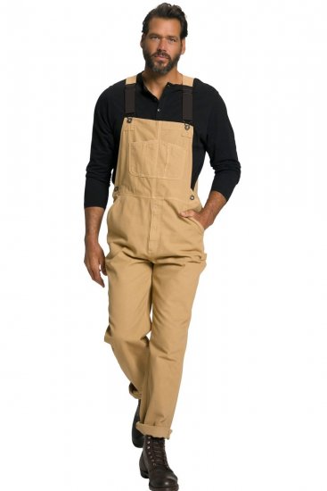 JP1880 802501 Smækbukser med elastiske stropper Kamelbrun - Jeans og bukser - Herrejeans og bukser i store størrelser W40-W70