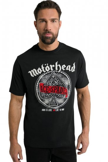 JP1880 Motörhead ACE Graphic Comfort Fit Band T-Shirt Black - T-shirts - T-shirts i store størrelser - 2XL-14XL