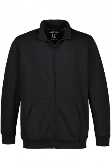 JP1880 802933 Sweatsæt med jakke og bukser Sort - Tracksuits - Tracksuits i store størrelser til mænd