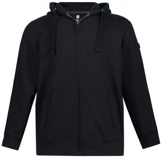 Jay-Pi 804164 Hættejakke Sort - Trøjer og hættetrøjer - Trøjer og Hættetrøjer i store størrelser - 2XL-14XL