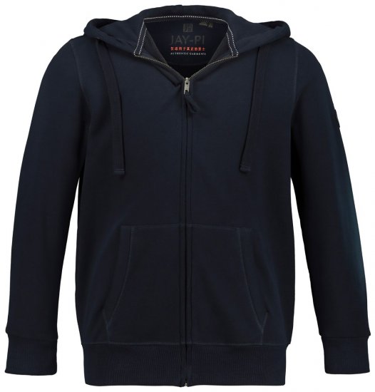 Jay-Pi 804164 Hættejakke Mørkeblå - Trøjer og hættetrøjer - Trøjer og Hættetrøjer i store størrelser - 2XL-14XL