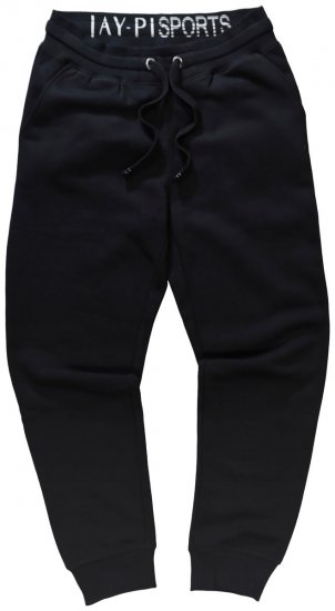 Jay-Pi 804175 Sweatpants i smal pasform med sidelommer Sort - Joggingbukser og shorts - Sweatpants og Sweatshorts 2XL-12XL