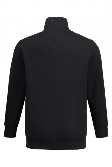 Jay-Pi 804180 Sweatjakke med høj krave Sort - Trøjer og hættetrøjer - Trøjer og Hættetrøjer i store størrelser - 2XL-14XL