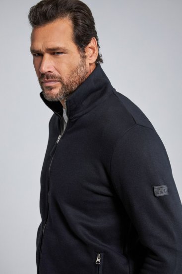 Jay-Pi 804180 Sweatjakke med høj krave Sort - Trøjer og hættetrøjer - Trøjer og Hættetrøjer i store størrelser - 2XL-14XL