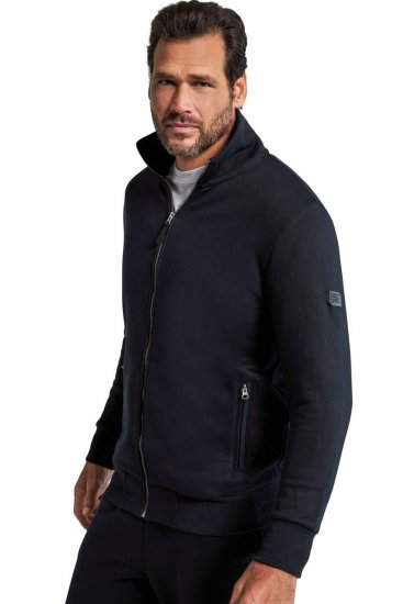 Jay-Pi 804180 Sweatjakke med høj krave Sort - Trøjer og hættetrøjer - Trøjer og Hættetrøjer i store størrelser - 2XL-14XL