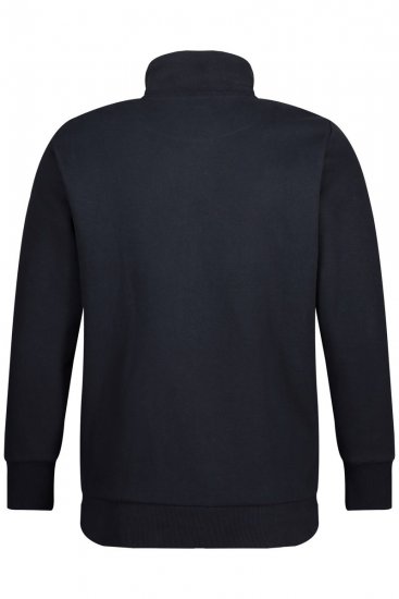 Jay-Pi 804180 Sweatjakke med høj krave Mørkeblå - Trøjer og hættetrøjer - Trøjer og Hættetrøjer i store størrelser - 2XL-14XL