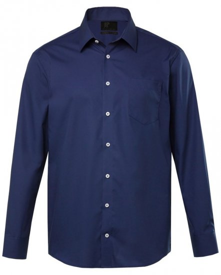 JP1880 Shirt Business Long Sleeve Navy - Skjorter - Skjorter til store mænd 2XL- 8XL
