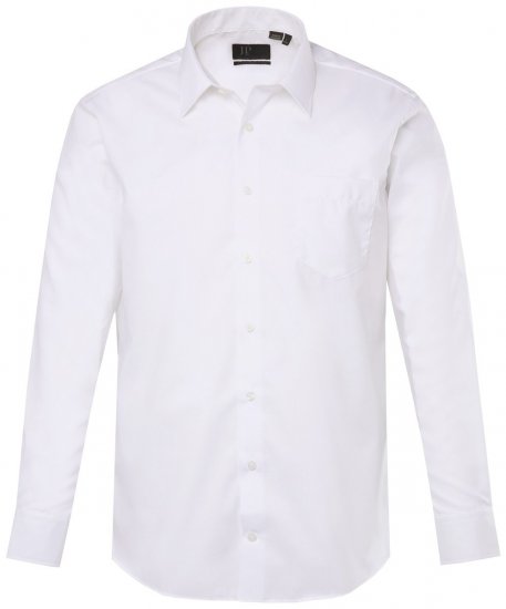JP1880 804890 Langærmet strygefri Business-skjorte Hvid - Skjorter - Skjorter til store mænd 2XL- 8XL