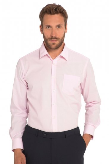 JP1880 Shirt Business Long Sleeve Pink - Skjorter - Skjorter til store mænd 2XL- 8XL