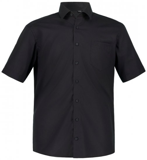 JP1880 804891 Kortærmet skjorte Sort - Skjorter - Skjorter til store mænd 2XL- 8XL