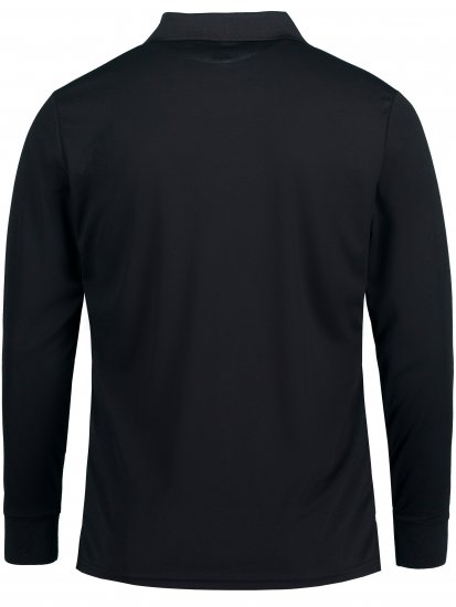 JP1880 Jay-Pi QuickDry Long Sleeve Golf Polo Shirt Black - Sportstøj & outdoor - Sportstøj i store størrelser til mænd
