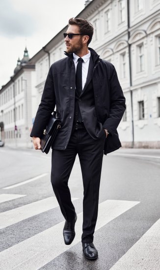 JP1880 Kelto Flexnamic Business Suit Black - Habitter og blazere - Habitter og jakkesæt i store størrelser