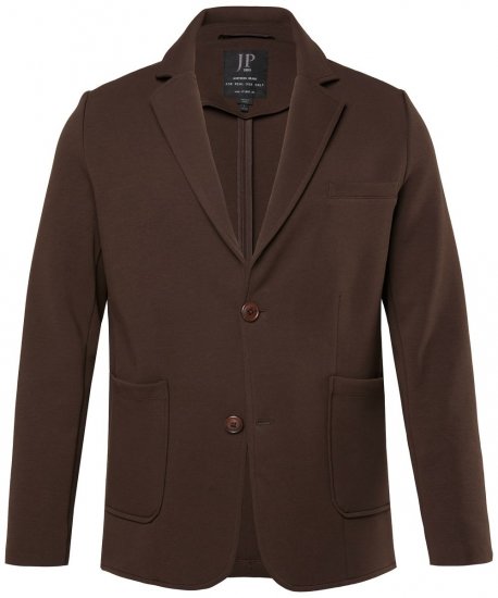 JP1880 New York Flexnamic Jerseyblazer Mørkebrun - Habitter og blazere - Habitter og jakkesæt i store størrelser