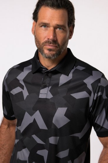 Jay-Pi QuickDry Golf Polo Shirt Camouflage Black - Sportstøj & outdoor - Sportstøj i store størrelser til mænd