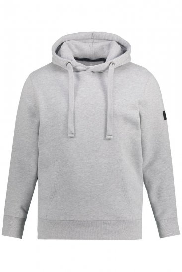 JAY-PI Hoodie with Soft Brushed Interior Grey - Trøjer og hættetrøjer - Trøjer og Hættetrøjer i store størrelser - 2XL-14XL