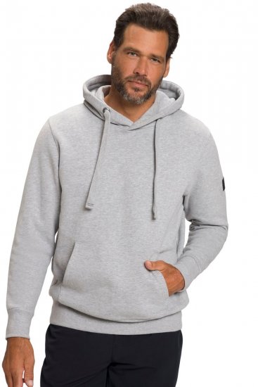 JAY-PI Hoodie with Soft Brushed Interior Grey - Trøjer og hættetrøjer - Trøjer og Hættetrøjer i store størrelser - 2XL-14XL