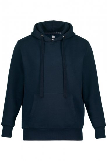 JAY-PI Hoodie with Soft Brushed Interior Navy - Trøjer og hættetrøjer - Trøjer og Hættetrøjer i store størrelser - 2XL-14XL