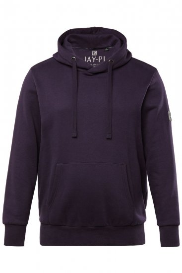 JAY-PI Hoodie with Soft Brushed Interior Purple - Trøjer og hættetrøjer - Trøjer og Hættetrøjer i store størrelser - 2XL-14XL