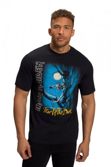 JP1880 Iron Maiden Graphic Comfort Fit Band T-Shirt Black - T-shirts - T-shirts i store størrelser - 2XL-14XL