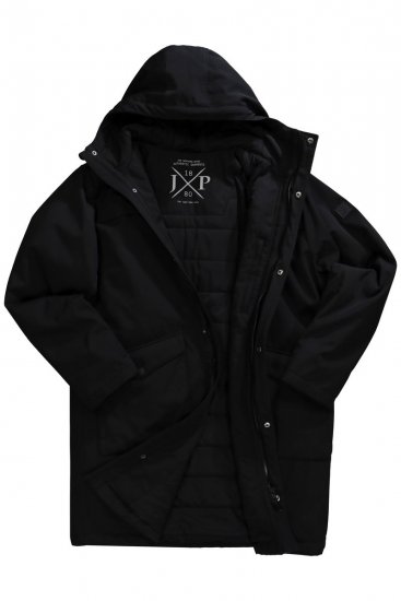 JP1880 Parka Warm Sleeves with Windcuffs Black - Jakker - Jakker i store størrelser, 2XL- 12XL