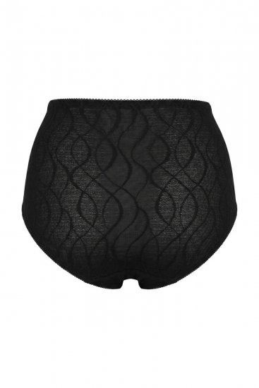 Ulla Popken 809385 Formende trusser med blonde Sort - Shapewear - 