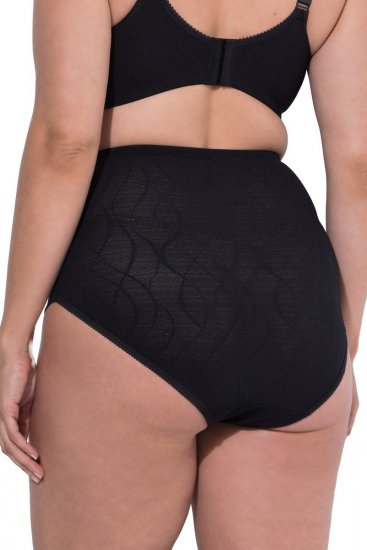 Ulla Popken 809385 Formende trusser med blonde Sort - Shapewear - 