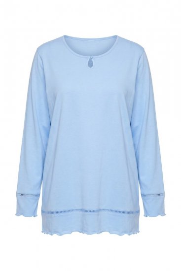 Ulla Popken 810592 Pyjamas med blonde Lyseblå - Pyjama/Loungewear - 
