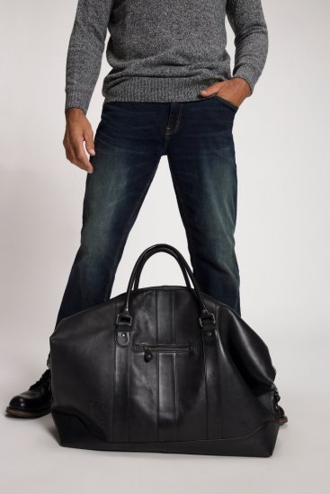 JP1880 810787 Weekendtaske i lammenappa Sort - Tasker - 