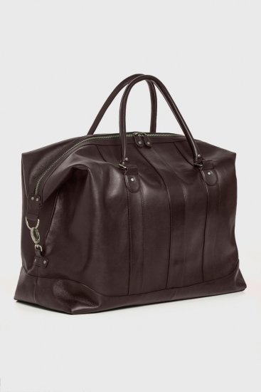 JP1880 810787 Weekendtaske i lammenappa Mørkebrun - Tasker - 
