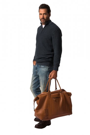 JP1880 810787 Weekendtaske i lammenappa Cognacbrun - Tasker - 