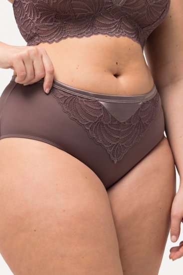 Ulla Popken 811602 Trusser med blonde Brun - Trusser - 