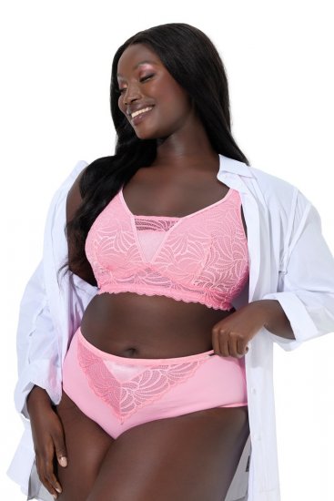 Ulla Popken 811602 Trusser med blonde Rosa - Trusser - 