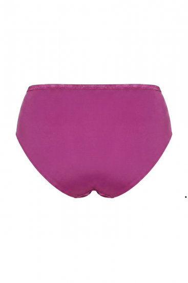 Ulla Popken 811602 Trusser med blonde Mørklilla - Trusser - 