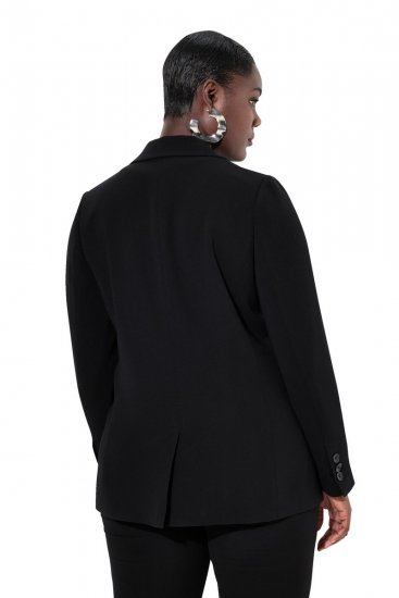 Ulla Popken 811944 Klassisk blazer Sort - Blazere - Blazere i plusstørrelser til kvinder