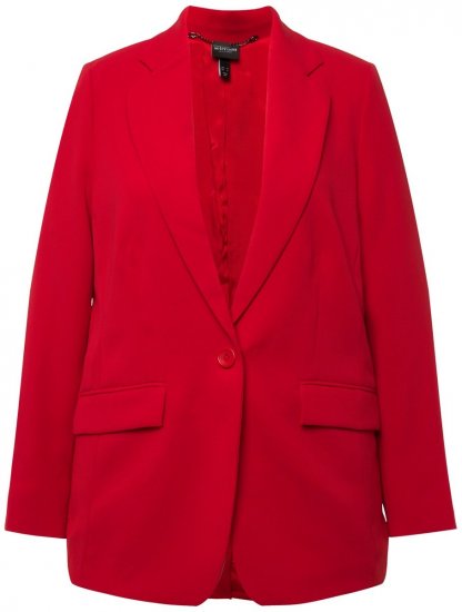 Ulla Popken 811944 Klassisk blazer Rød - Blazere - Blazere i plusstørrelser til kvinder