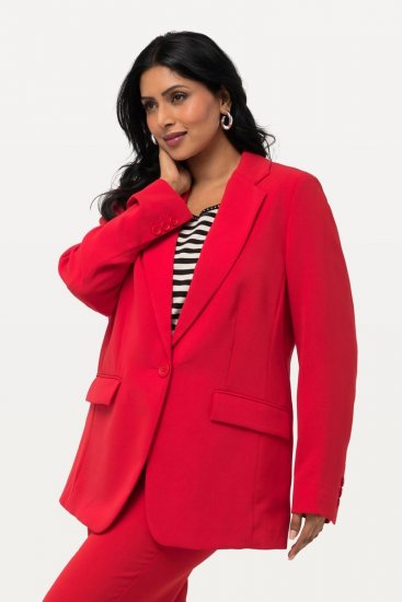Ulla Popken 811944 Klassisk blazer Rød - Blazere - Blazere i plusstørrelser til kvinder