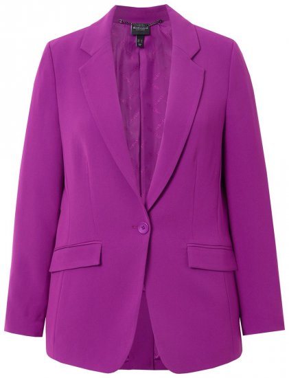 Ulla Popken 811944 Klassisk blazer Blomme - Blazere - Blazere i plusstørrelser til kvinder