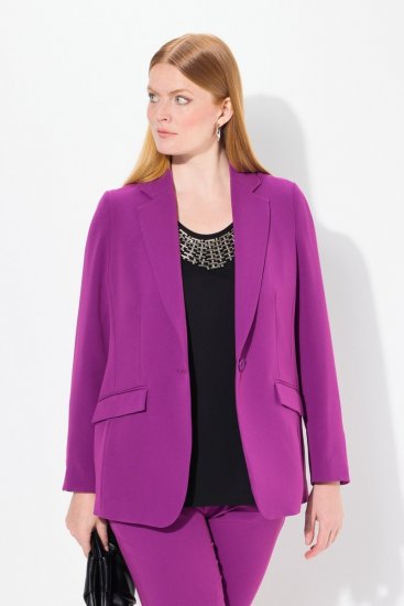 Ulla Popken 811944 Klassisk blazer Blomme - Blazere - Blazere i plusstørrelser til kvinder