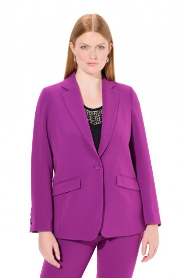 Ulla Popken 811944 Klassisk blazer Blomme - Blazere - Blazere i plusstørrelser til kvinder