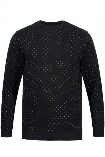 JP1880 Two-piece Pyjamas Long Sleeve and Long Trousers Black - Undertøj og badetøj - Badetøj og Undertøj i store størrelser 