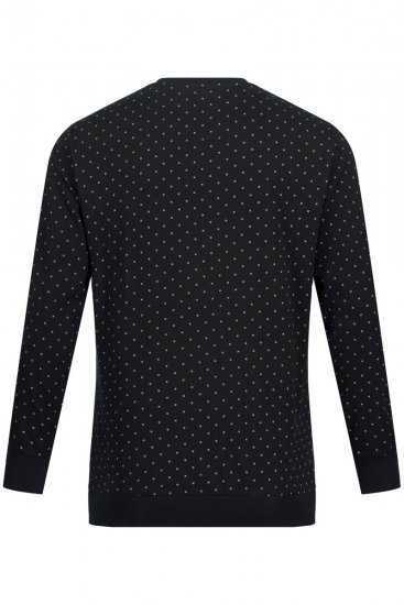 JP1880 Two-piece Pyjamas Long Sleeve and Long Trousers Black - Undertøj og badetøj - Badetøj og Undertøj i store størrelser 