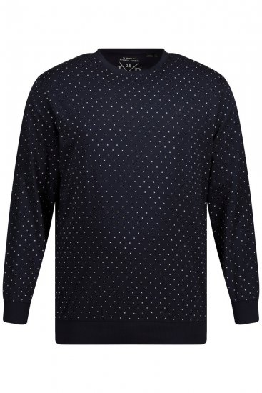 JP1880 Pyjamas Two-piece Long Sleeve and Long Trousers Navy - Undertøj og badetøj - Badetøj og Undertøj i store størrelser 