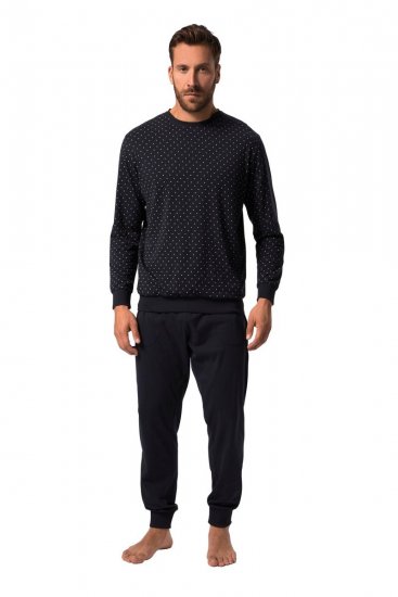 JP1880 Pyjamas Two-piece Long Sleeve and Long Trousers Navy - Undertøj og badetøj - Badetøj og Undertøj i store størrelser 